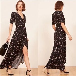 Reformation Foster Floral Print Dress in Ensenada